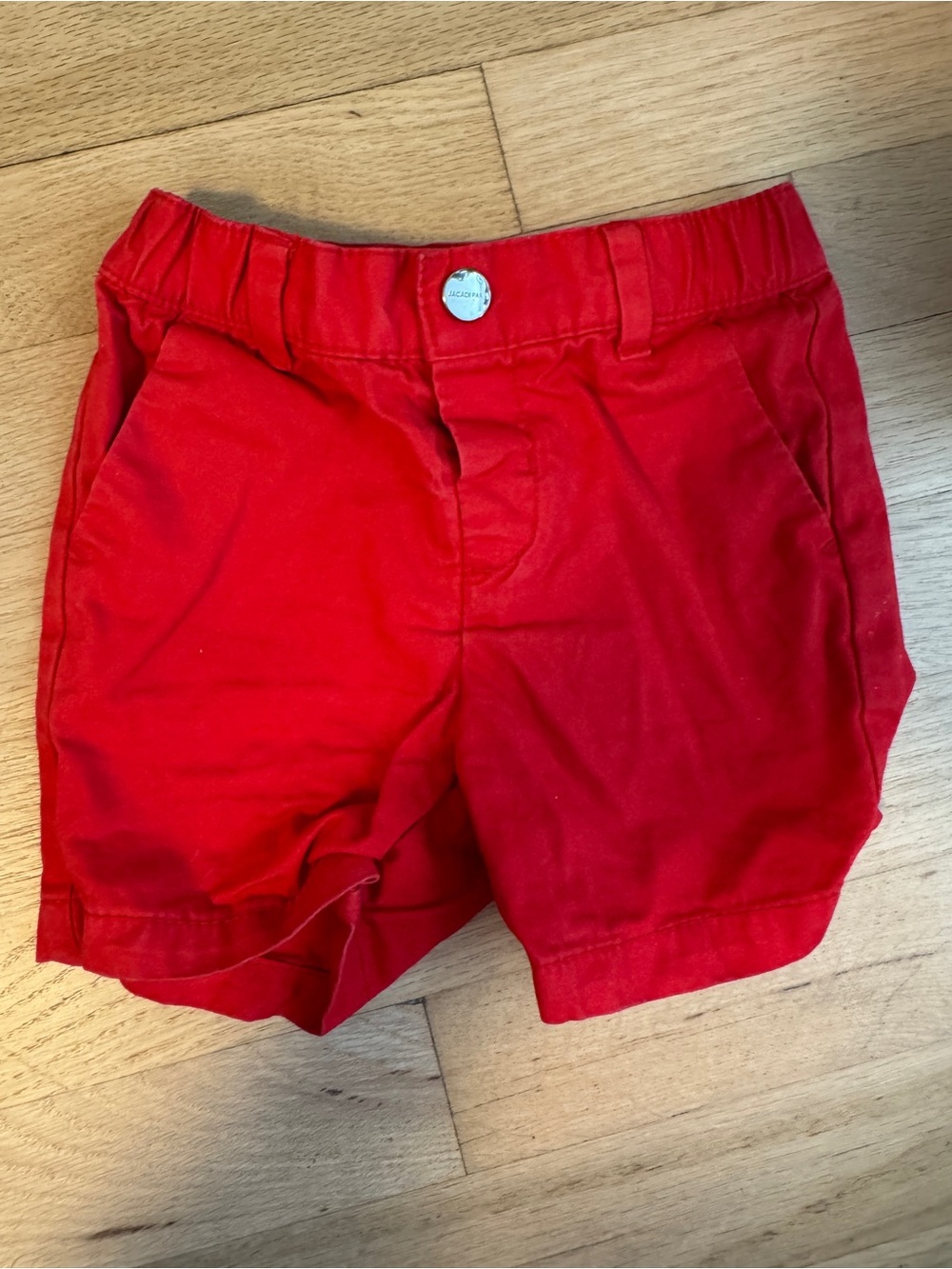 Jacadi Bright Red Elastic-Waist Kids Shorts